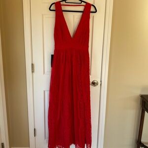 Beautiful red long dress that’s never been worn
